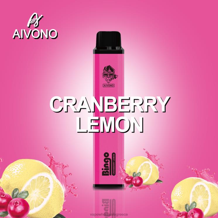 Aivono AIM BINGO 4000 cranberry λεμόνι 0HT08140 - Vape Wholesale Greece