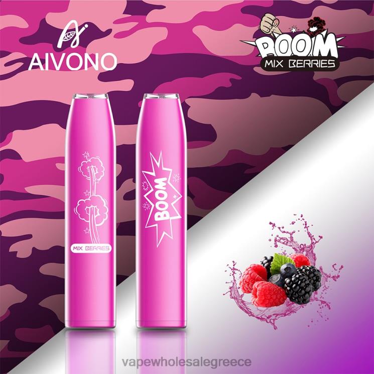 Aivono AIM BOOM 600 ανάμεικτα μούρα 0HT08361 - Ηλεκτρονικο Τσιγαρο Χωρισ Πισσα Και Νικοτινη