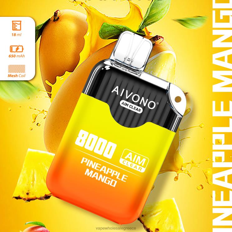 Aivono AIM CLEAR 8000 μάνγκο ανανά 0HT08209 - Vape Ελλαδα