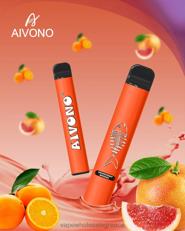 Aivono AIM FISHBONE 600 γκρέιπφρουτ πορτοκάλι 0HT08280 - Vape Wholesale Greece