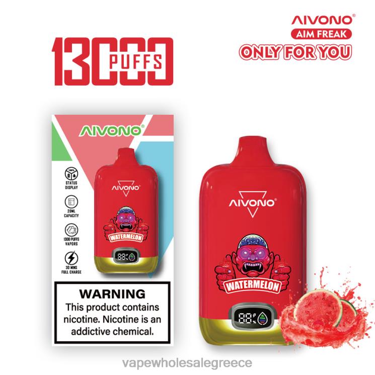 Aivono AIM FREAK 13000 καρπούζι 0HT08244 - Ηλεκτρονικο Τσιγαρο Επιπτωσεισ