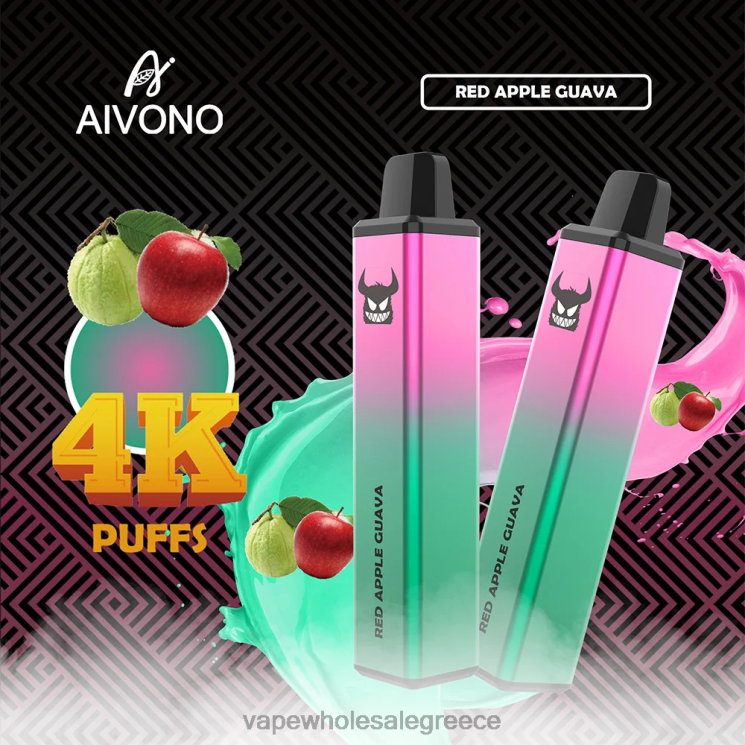 Aivono AIM FREAK 4000 γκουάβα κόκκινο μήλο 0HT08257 - Ηλεκτρονικό Τσιγάρο Θεσσαλονίκη