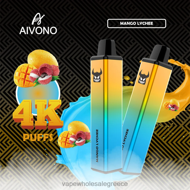 Aivono AIM FREAK 4000 μάνγκο λίτσι 0HT08262 - Ηλεκτρονικο Τσιγαρο Μιασ Χρησησ Περιπτερα