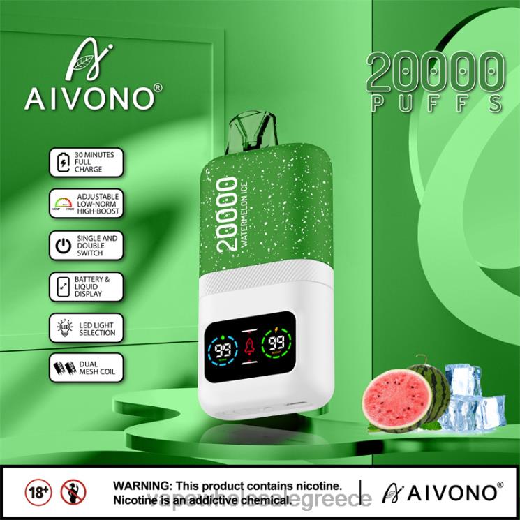 Aivono AIM magic 20000 πάγος καρπούζι 0HT0875 - Ηλεκτρονικο Τσιγαρο Τιμεσ