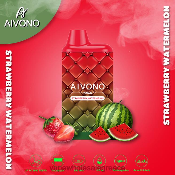 Aivono AIM MAGIC 5800 κουτί τσιγάρο καρπούζι φράουλα 0HT0899 - Vape Ελλαδα