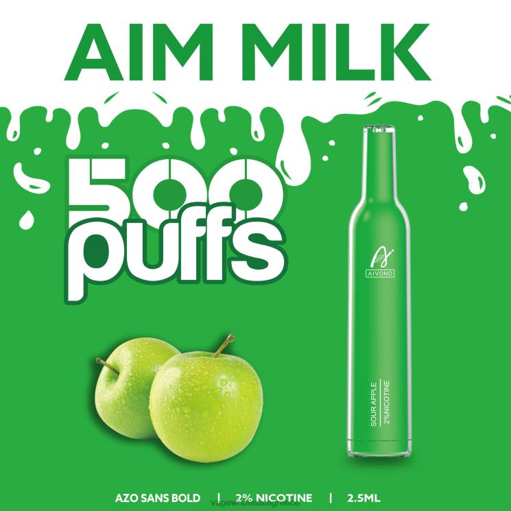 Aivono AIM MILK 500 ξινόμηλο 0HT08267 - Ηλεκτρονικό Τσιγάρο Θεσσαλονίκη