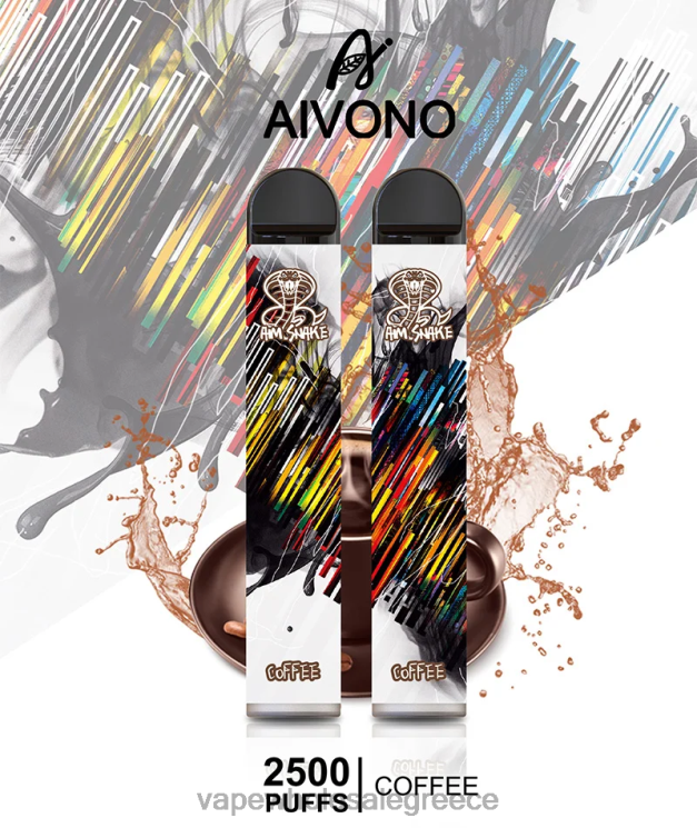 Aivono AIM SNAKE 2500 καφές 0HT08300 - Vape Wholesale Greece