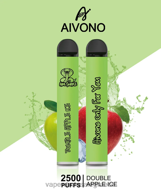 Aivono AIM SNAKE 2500 διπλός πάγος μήλου 0HT08304 - Ηλεκτρονικο Τσιγαρο Επιπτωσεισ