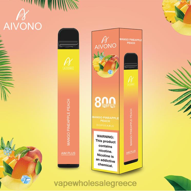 Aivono AIM PLUS 800 μάνγκο ανανά ροδάκινο 0HT08186 - Ηλεκτρονικο Τσιγαρο Με Φιλτρο