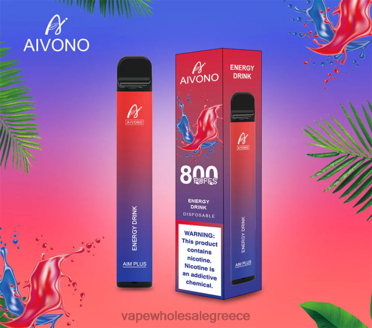 Aivono AIM PLUS 800 ενεργειακό ποτό 0HT08201 - Ηλεκτρονικο Τσιγαρο Χωρισ Πισσα Και Νικοτινη