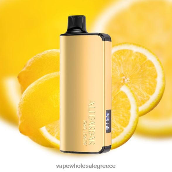 Alibarbar Ingot 20000 ατμούς μιας χρήσης ροζ λεμόνι 428H640 - Vape Wholesale Greece