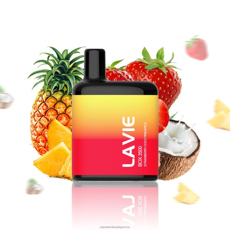 LAVIE BOX 3500 ρουφηξιές φράουλα κοκο ανανά TBJ06207 - Ηλεκτρονικό Τσιγάρο Θεσσαλονίκη