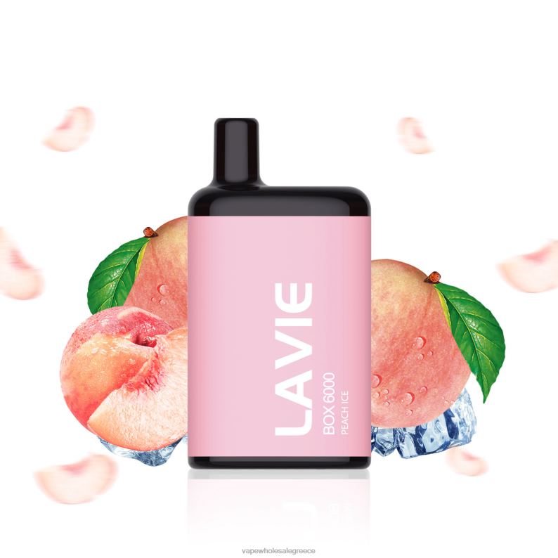 LAVIE BOX 6000 ρουφηξιές πάγος ροδάκινου TBJ06200 - Vape Wholesale Greece