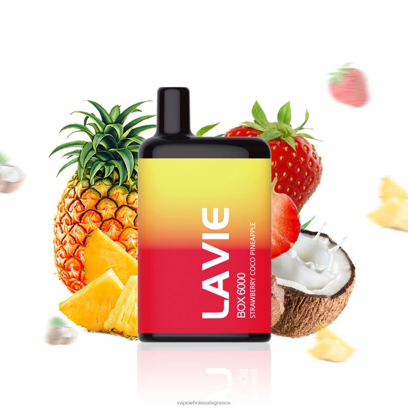 LAVIE BOX 6000 ρουφηξιές φράουλα κοκο ανανά TBJ06205 - Ηλεκτρονικο Τσιγαρο Τιμεσ