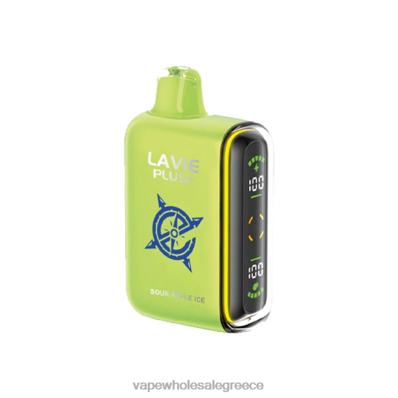 LAVIE PLUS 15000 ρουφηξιές ξινός πάγος μήλου TBJ06100 - Vape Wholesale Greece