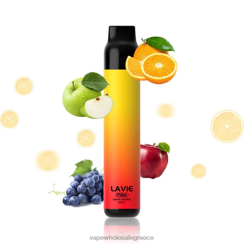 LAVIE BAR 5000 ρουφηξιές - μέγ σταφύλι πορτοκάλι TBJ06280 - Vape Wholesale Greece