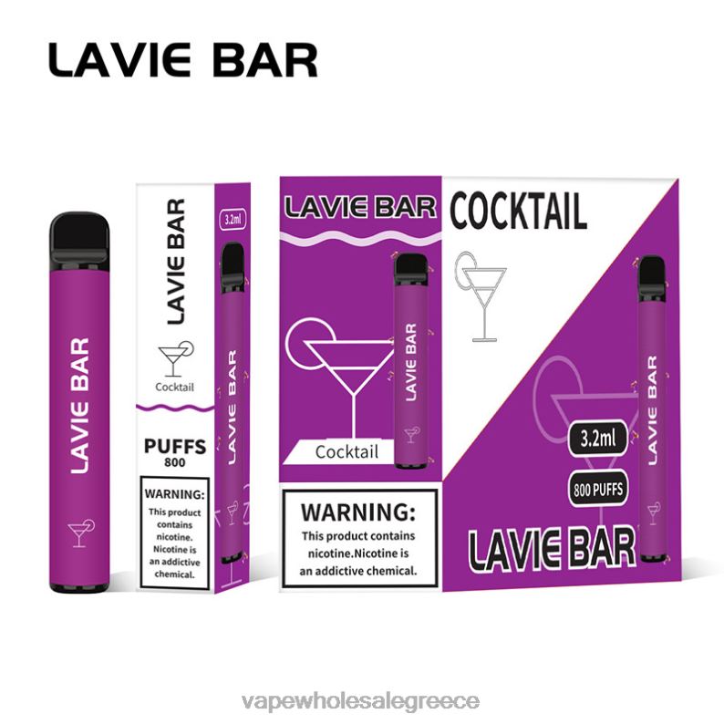 LAVIE BAR 800 ρουφηξιές κοκτέιλ TBJ06312 - Ηλεκτρονικο Τσιγαρο Μιασ Χρησησ Περιπτερα