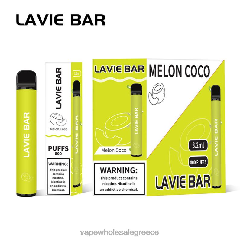 LAVIE BAR 800 ρουφηξιές πεπόνι κοκό TBJ06315 - Ηλεκτρονικο Τσιγαρο Τιμεσ