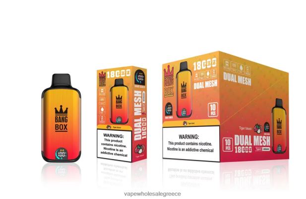 Bang Box 18000 ρουφηξιές αίμα τίγρης 4848R094 - Ηλεκτρονικο Τσιγαρο Με Φιλτρο