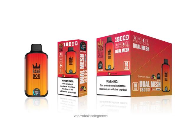 Bang Box 18000 ρουφηξιές μάνγκο φράουλα 4848R099 - Ηλεκτρονικο Τσιγαρο Χωρισ Πισσα Και Νικοτινη