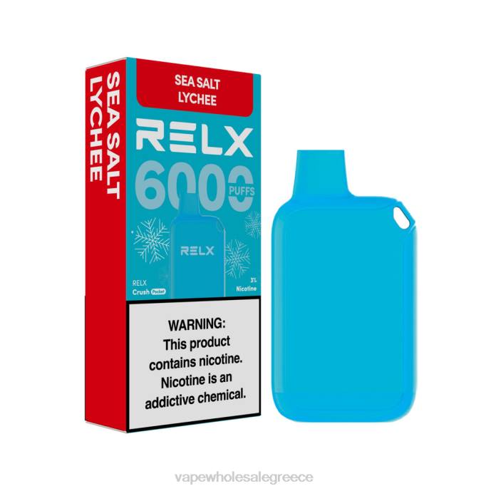 RELX Crush Pocket 6000 παγωμένα λίτσι με θαλασσινό αλάτι 406L14 - Ηλεκτρονικο Τσιγαρο Επιπτωσεισ