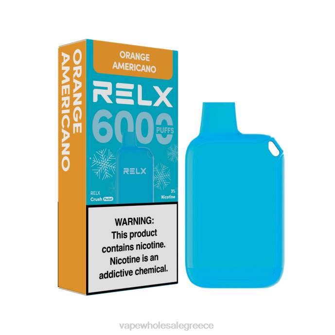 RELX Crush Pocket 6000 παγωμένα πορτοκαλί αμερικάνο 406L15 - Ηλεκτρονικο Τσιγαρο Τιμεσ