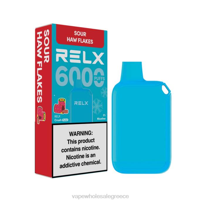 RELX Crush Pocket 6000 παγωμένα ξινή νιφάδες γεράκι 406L16 - Ηλεκτρονικο Τσιγαρο Με Φιλτρο