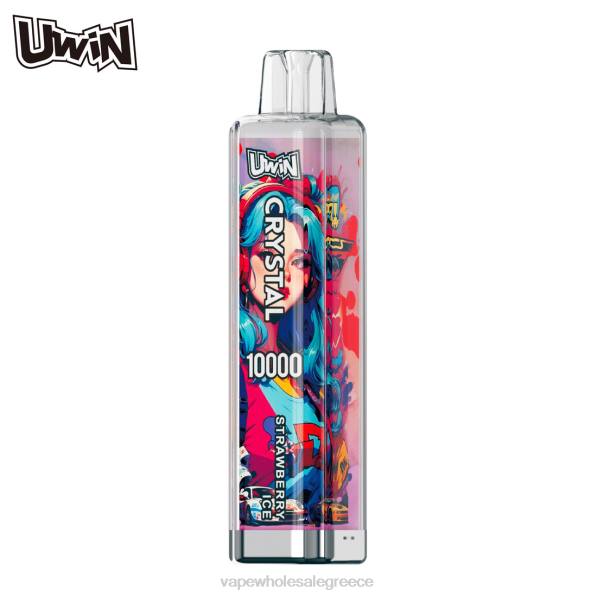 UWIN CRYSTAL 10000 ατμούς μιας χρήσης πάγος φράουλας X2829 - Vape Ελλαδα