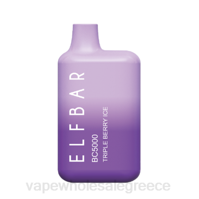 vape wholesale Greece | J064310 τριπλός πάγος μούρων ELFBAR BC5000