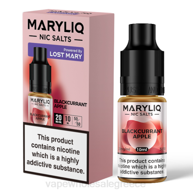 vape wholesale Greece | J064440 μήλο μαύρης σταφίδας LOST MARY MARYLIQ άλατα nic - 10ml - 20mg