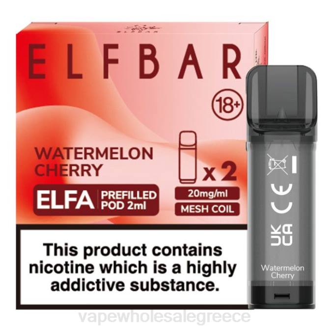 vape ελλαδα | J064329 κεράσι καρπούζι ELFBAR Elfa προγεμισμένο λοβό - 2 ml - 20 mg (2 συσκευασία)