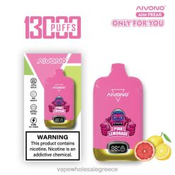 Aivono AIM FREAK 13000 ροζ λεμονάδα 0HT08249 - Vape Ελλαδα