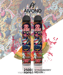 Aivono AIM SNAKE 2500 φράουλα πεπόνι 0HT08320 - Vape Wholesale Greece