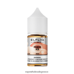 ELFBAR ELFLIQ NIC αλάτι 30ml ροδάκινο πάγος P0268J22 Ηλεκτρονικο Τσιγαρο Μιασ Χρησησ Περιπτερα