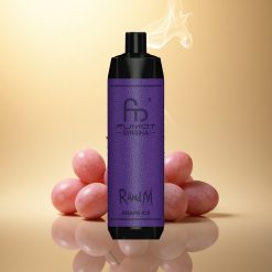 RandM Fumot Shisha 10000 Puffs Σταφύλι Πάγος LED 0.6Ω