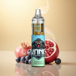 RandM Fumot Tornado 7000 Puffs Μπλε Βατόμουρο Ροδιά με Πλέγμα και 14ML