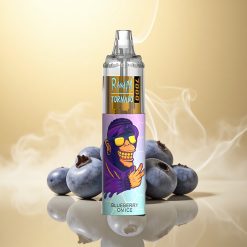 RandM Fumot Tornado 7000 Puffs Μπλε Μούρο στον Πάγο με Πλέγμα και Ρυθμιζόμενο Αέρα