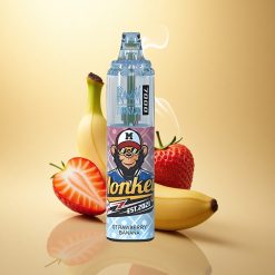 RandM Fumot Tornado 7000 Puffs Φράουλα Μπανάνα με Πλέγμα και Ρυθμιζόμενο Αέρα