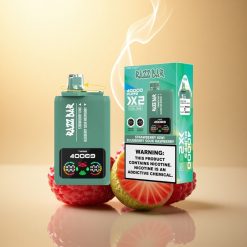 Razz Bar 40000 Puffs Φράουλα Ακτινίδιο - Μύρτιλο Ξινή Σμέουρα με Οθόνη Ισχύος και 1.0Ω 2 Πλέγμα