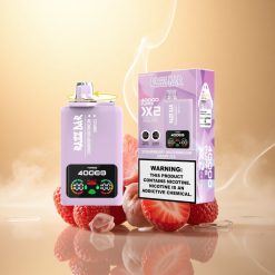 Razz Bar 40000 Puffs Φραουλάκι Καρπούζι - Σταφύλι Πάγος με Οθόνη Ισχύος και Διπλό Πλέγμα