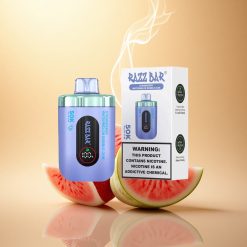 Razz Bar 50K Puffs Φράουλα Καρπούζι Τσιχλόφουσκα με 1.0 Ωμ Πλέγμα και 650 mAh