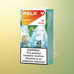 Relx Pod Pro 2 Vape Device Λεμονια Νανουάρι 50mg/ml Τριπλός Ρυθμός (5.5W/6.5W/8W) Διπλή Συσκευασία (1.9ml)