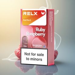 Relx Pod Pro 2 Vape Device Μπλε Βατόμουρο 0mg/ml με 1.9ml και 3 τρόπους ρύθμισης