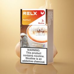 Relx Pod Pro 2 Vape Device Φουντούκι Καφές Λάτε 30mg/ml με 1.9ml & 3 Ρυθμίσεις (5.5W, 6.5W, 8W)