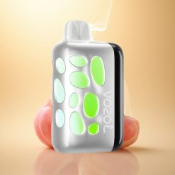 VOZOL RAVE 40000 Puffs Ροδακινό-Βατόμουρο-Λεμονάδα με Φωτεινή Λαμπύριδα και Ρυθμισμένη Λειτουργία